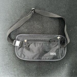 DAITET RFID Blocking Money Belt - Hidden Travel Wallet & Passport Holder - Black
